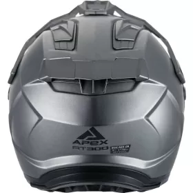 Krosinis Šalmas APEX AT300 Solid Pilkas