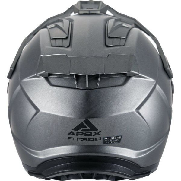 Motocross Helmet APEX AT300 Solid gunmetal