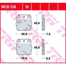 STABDŽIŲ TRINKELĖS TRW MCB538SI OFFROAD