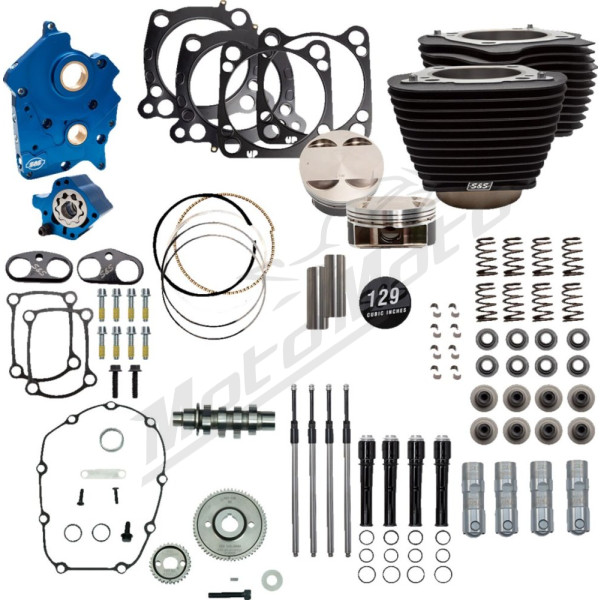 S&S CYCLE Cilindro pilnas komplektas Harley Davidson FLDE / FLFB / FLFBS 1750-1977cc 17-23