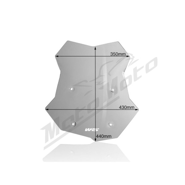 WRS BM042F CAPONORD Windscreen Smoke BMW F750GS / F850GS 18-23