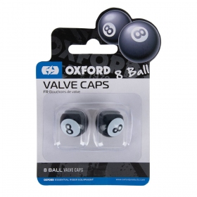 Oxford No 8 Ball Valve Caps Black 2pcs