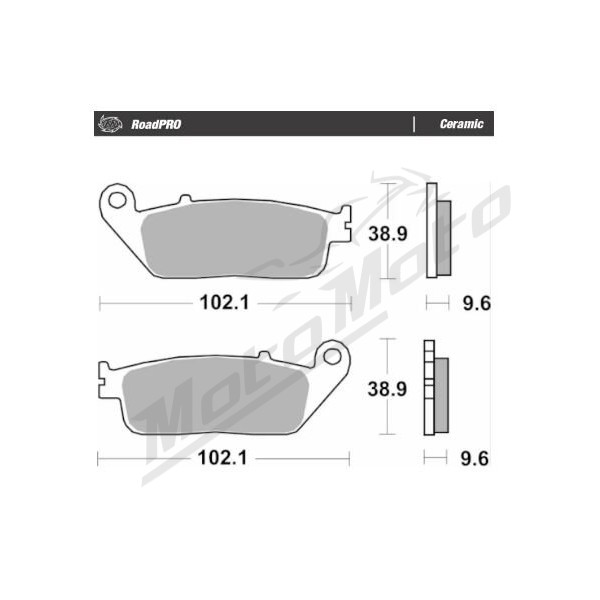 MOTO-MASTER Ceramic Front Brake Pads Honda / Indian / Triumph / Victory 300-1890 94-26