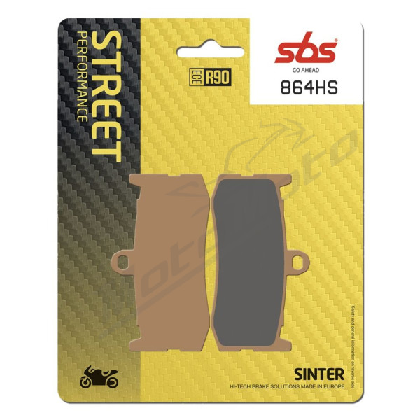 SBS HS Street Excel 864HS Sintered Front Brake Pads Triumph Daytona 675cc 09-16