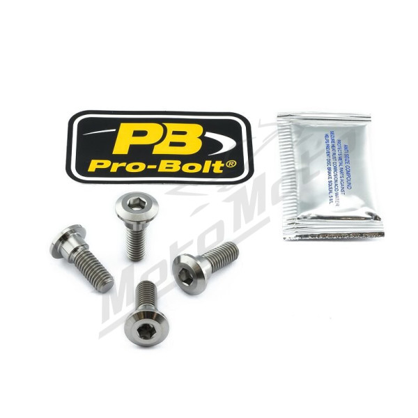 PRO BOLT Titanium Brake Rotor Mounting Bolt Kit Honda CB / CBF / CBR / GROM 125-1000cc 96-25