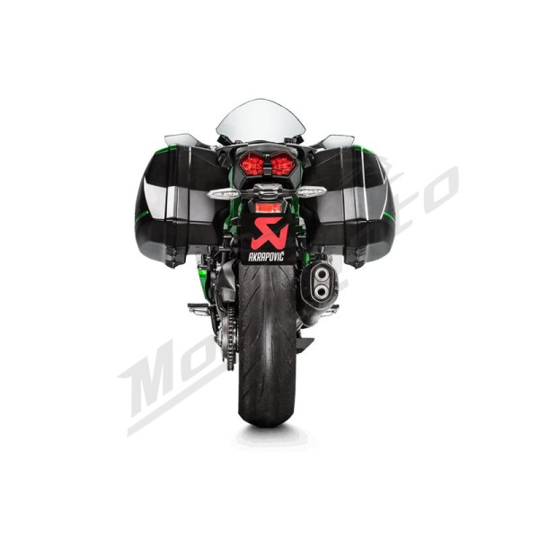 AKRAPOVIC Slip-On Line Muffler Titanium / Carbon Fiber Kawasaki H2 1000SX 18-20