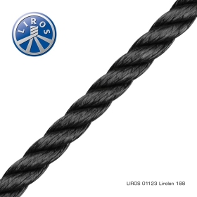 Liros Lirolen virvė juoda 16 mm x 100 m