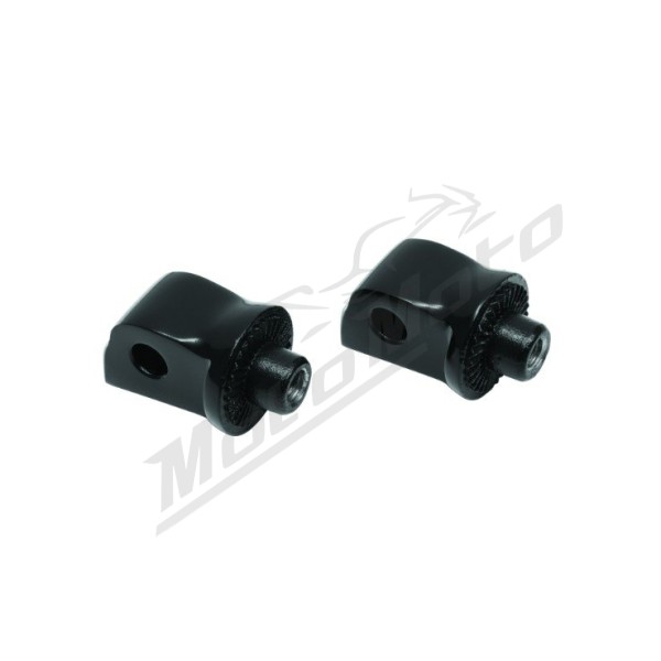 KURYAKYN Passenger Footpeg Adapters Black Harley Davidson FLDE / FLFBS / FLHC / FLSL / FXLR / FXST 1750/1923 18-26
