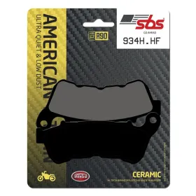 SBS HHF Street 934H.HF Ceramic Organic Brake Pads Harley Davidson XL 883-1200cc 14-22