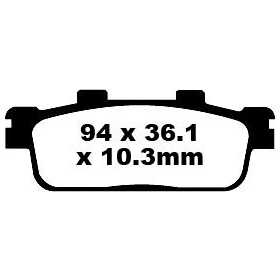 EBC SFA Brake Pads DAELIM / PEUGEOT / SYM / TGB 125-300cc 05-20
