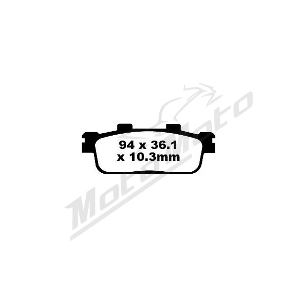 EBC SFA Brake Pads DAELIM / PEUGEOT / SYM / TGB 125-300cc 05-20