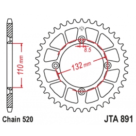 Rear sprocket JTA891