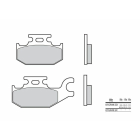 BREMBO Off-Road Sintered stabdžių trinkelės galinės CAN AM / YAMAHA 250-650cc 2000-2010