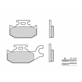 BREMBO Off-Road Sintered stabdžių trinkelės galinės CAN AM / YAMAHA 250-650cc 2000-2010