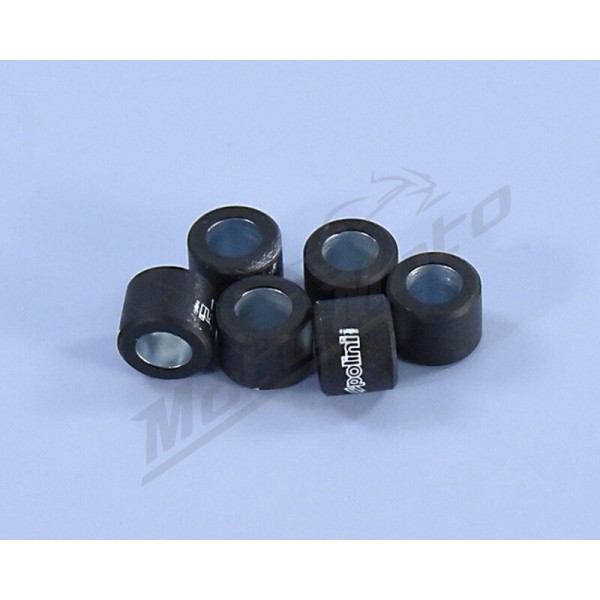 POLINI Variator Rollers 15x12mm 6gr CPI / Keeway / Malaguti / Yamaha 50cc 00-19 6pcs.