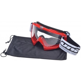 Off Road goggles red UNIT M18 (clear lens)