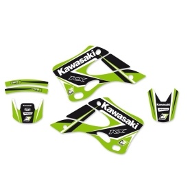 BLACKBIRD Dream Graphic 4 grafikos rinkinys Kawasaki KX125/250 1999-2002