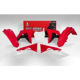RACETECH Plastikų komplektas Honda CRF 250/450cc 17-21 Raudona/ Juoda/ Balta 