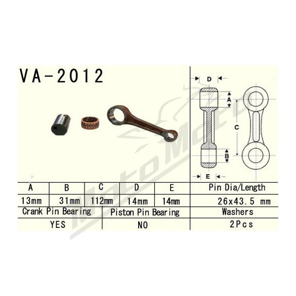 VESRAH Švaistiklis Yamaha YFM / YFA 125 89-13