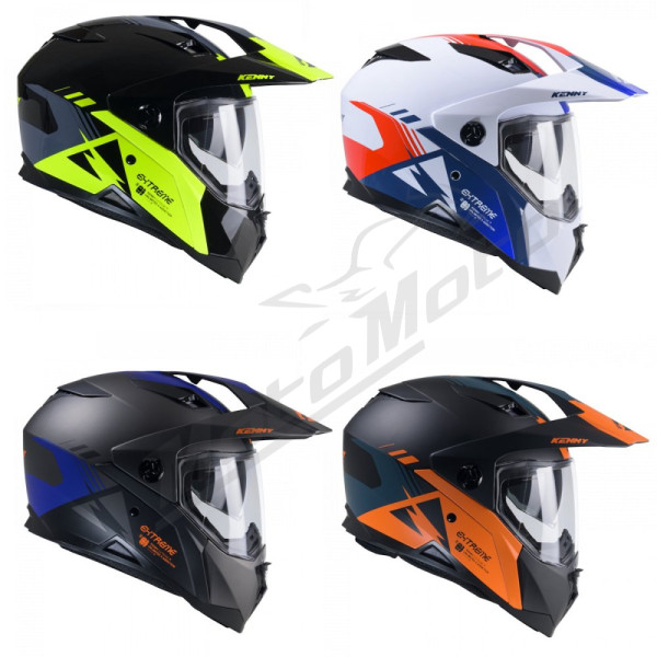 Kenny racing dual adventure helmet model extreme graphic