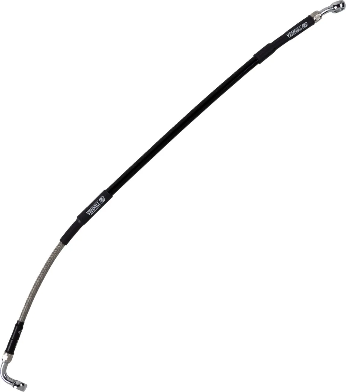 MOOSE OFFROAD Rear Stainless Steel Braided Brake Line Kawasaki KLX 140cc 08-20