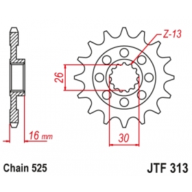 Front sprocket JTF313