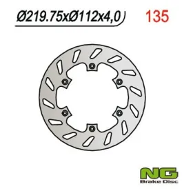 NG BRAKES Rear Fixed Brake Disc 220mm Kawasaki KDX / KLX / KX 125-500cc 89-03