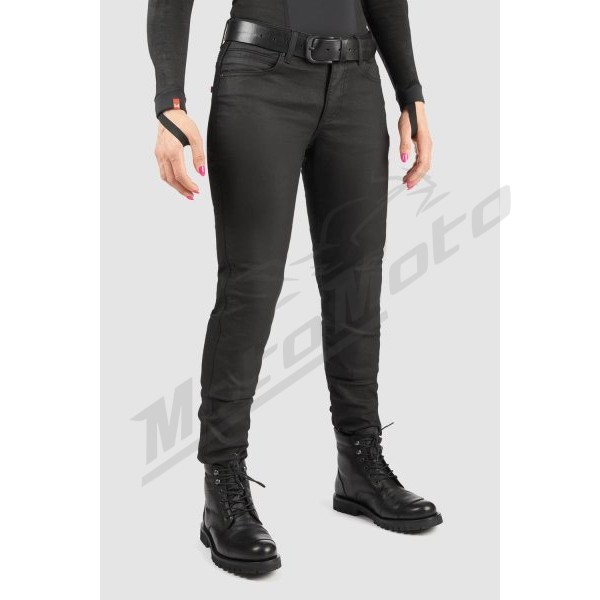 Moteriški džinsai PANDO MOTO LORICA BLACK A Slim Fit Cordura®