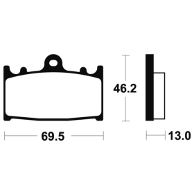 TECNIUM Street Performance Sintered Metal Brake pads MR289 Suzuki VL 1500 02-09
