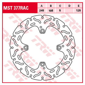 TRW Wave Rear Brake Disc Ducati Hypermotard / Monster / 848 Evo / Multistrada / Hypermotard 796-1100cc 03-13