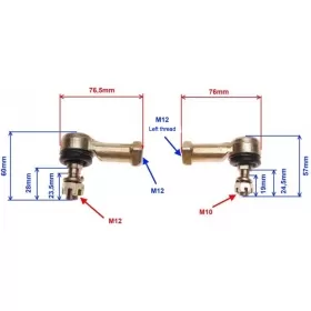 Steering tie rod set ATV ST-9E 250cc M12/ M12