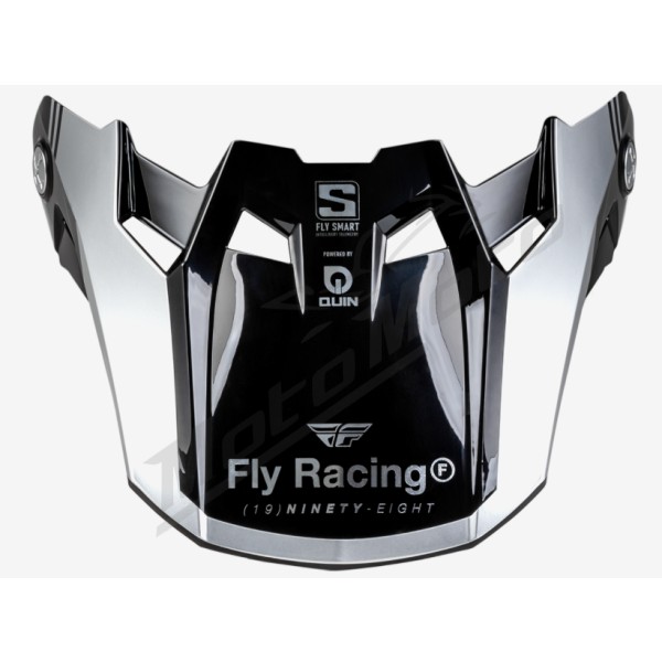 FLY RACING Formula Smart Legacy Peak - Black/Electric Blue/Fuschia