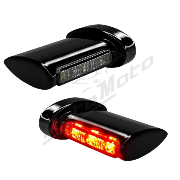 HEINZ BIKES Winglets Led 3in1 Turn Signals Harley Davidson FLD / FLHR / FLHT / FLHX / FLTRI / XL / XR 500/1977 93-24
