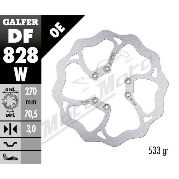 GALFER Wave® Front Brake Rotor  TM Racing 125-530cc 91-22