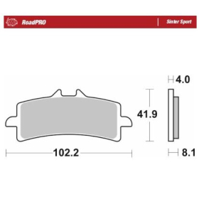 MOTO-MASTER Sinter Sport Front Brake Pads Aprilia / Bimota / BMW / Honda/ KTM / Mv Agusta / Triumph 675-1400 08-26