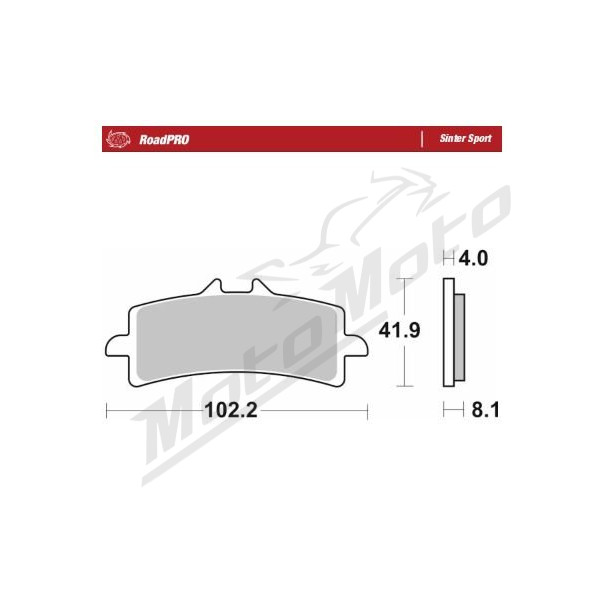 MOTO-MASTER Sinter Sport Front Brake Pads Aprilia / Bimota / BMW / Honda/ KTM / Mv Agusta / Triumph 675-1400 08-26