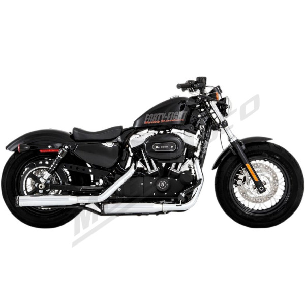 RINEHART RACING 500-0400 3" Muffler Slip-On Duals for Harley Davidson 883-1200 14-22