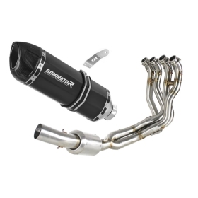 Suzuki GSXR 1000 2017-2021 EX Full Exhaust System Collector Silencer HP1 BLACK + dB killer