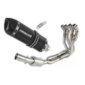Suzuki GSXR 1000 2017-2021 EX Full Exhaust System Collector Silencer HP1 BLACK + dB killer