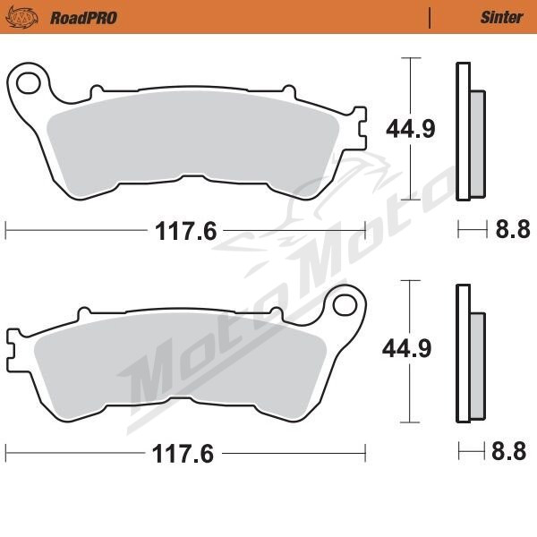 MOTO-MASTER Roadpro Front Brake Pads Honda / Suzuki 250-1800 04-20