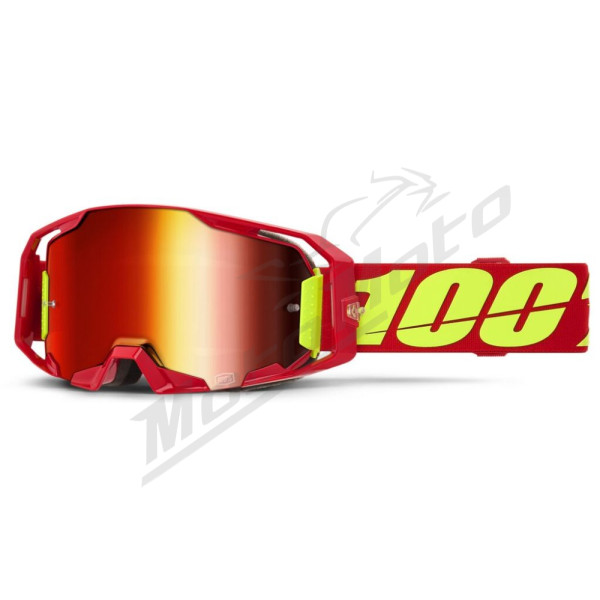 100% Armatic Goggle (Mirror lens) Red