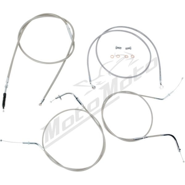 BARON Stainless Handlebar Cable/Line Kit KAWASAKI VN 900 06-19