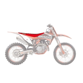 BLACKBIRD Double Grip 3 sėdynės užvalkalas Raudona/juoda GAS GAS EC/EX/MC/MC-E 50-450cc 2021-2025