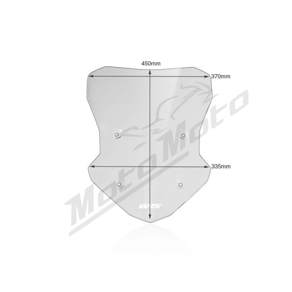 WRS BM057F TOURING Priekinis stiklas Lengvai Tamsintas BMW F900XR ABS 20-24