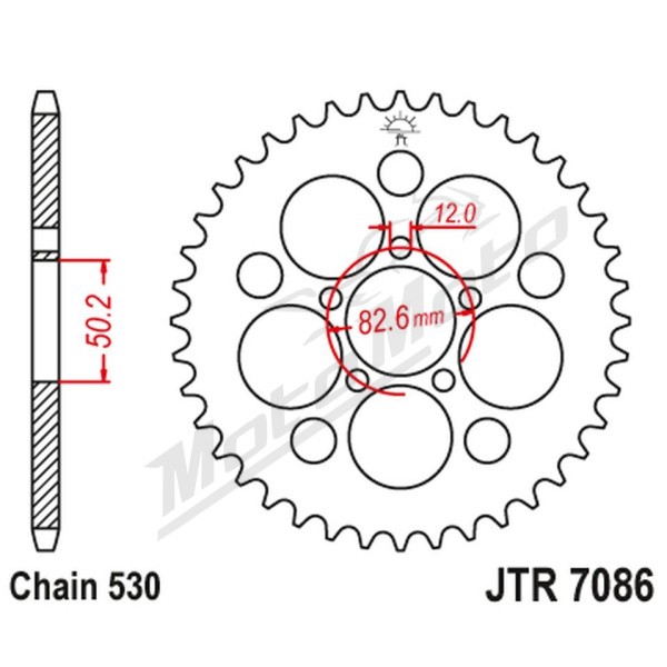 JT REAR SPROCKET JTR7082