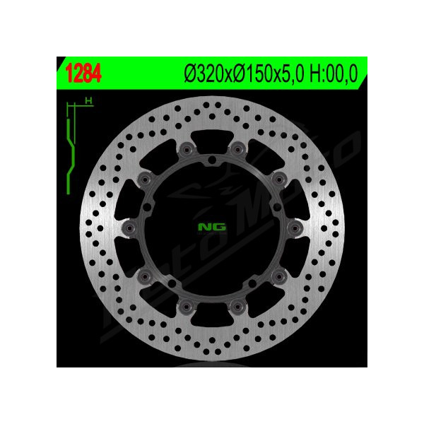 NG BRAKES Front Floating Brake Disc 320mm Triumph Speed / Sprint / Trophy 1050-1215cc 10-18