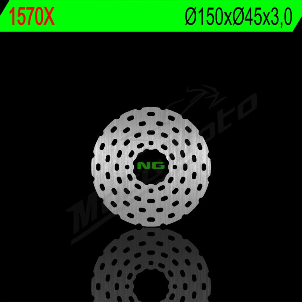 NG BRAKES Rear Fixed Wave Brake Disc 150mm Gas Gas / Scorpa / Sherco 125-300cc 02-23