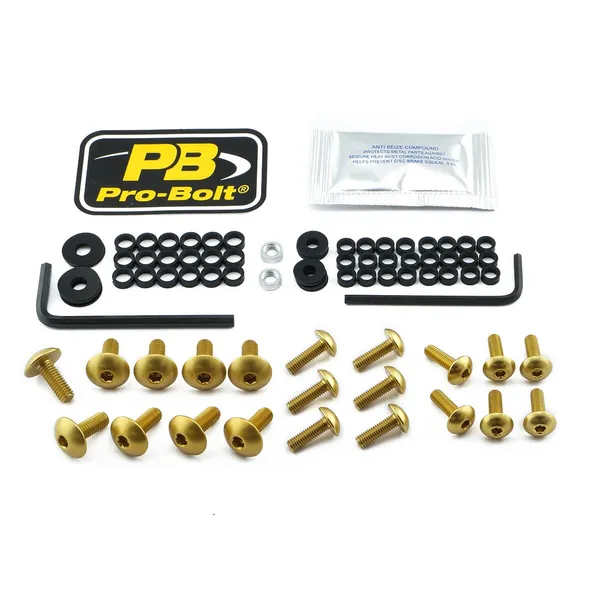 PRO BOLT Aluminium Fairing Bolt Kit for Kawasaki ZX-6R 636cc 13-19