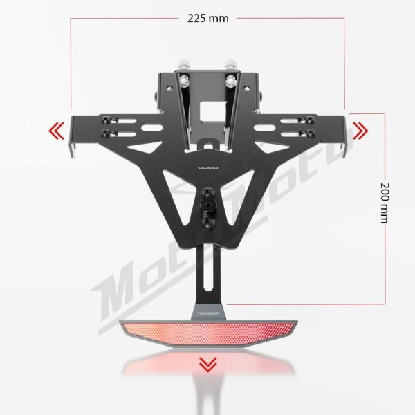 HIGHSIDER Akron-RS License Plate Holder (Without Light) Ducati Monster 797-1200 17-19