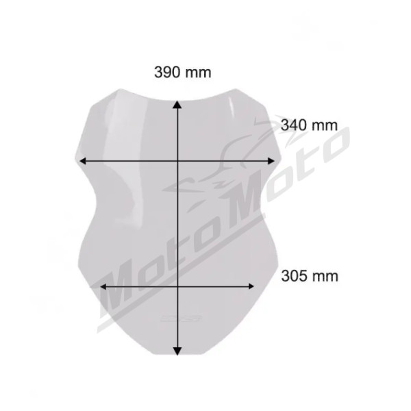 WRS Windscreen Sport Yamaha MT-07 Tracer 2025 Dark Smoke